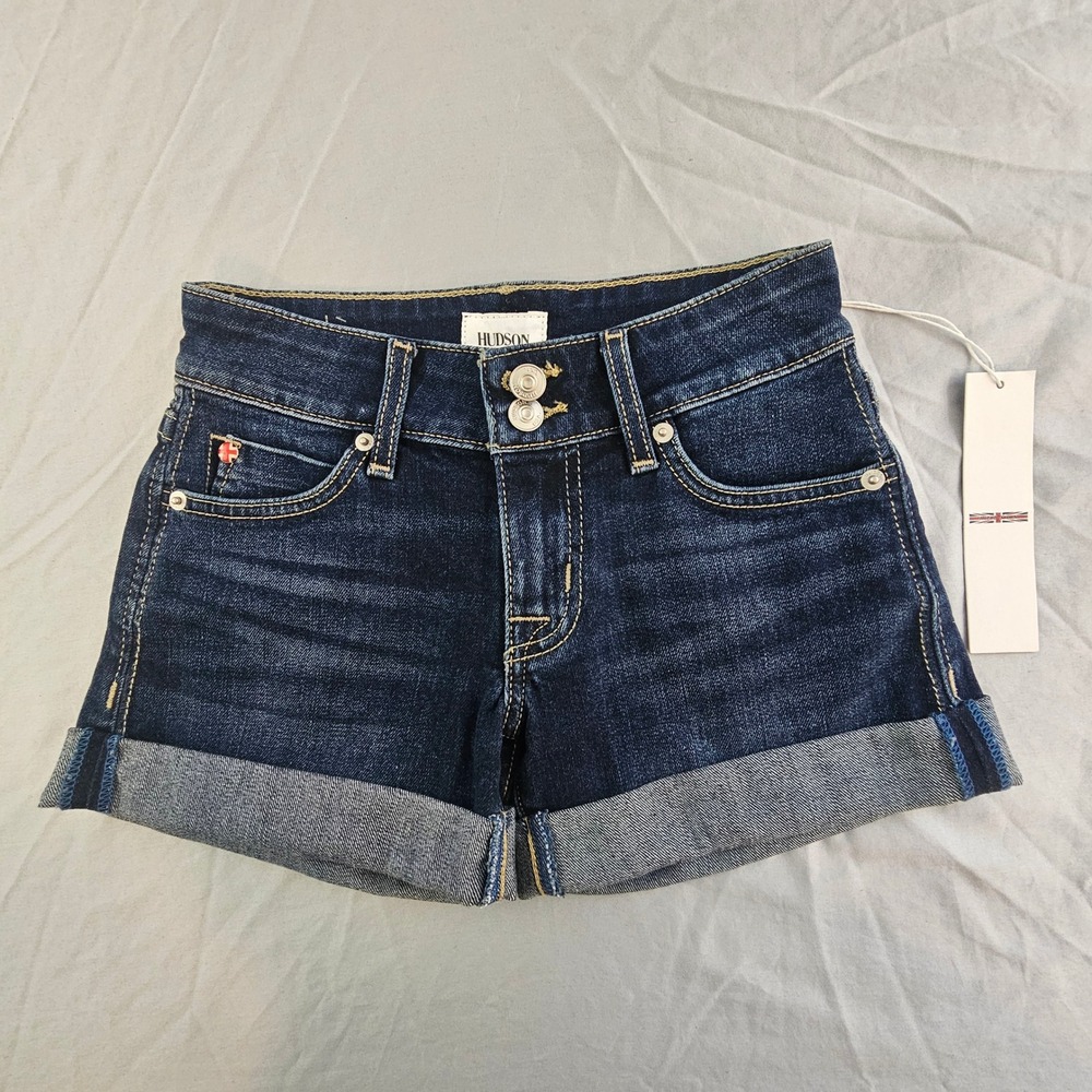 Hudson Ruby Size 23 Mid Thigh Jean Short Deborah NWT $145 L389